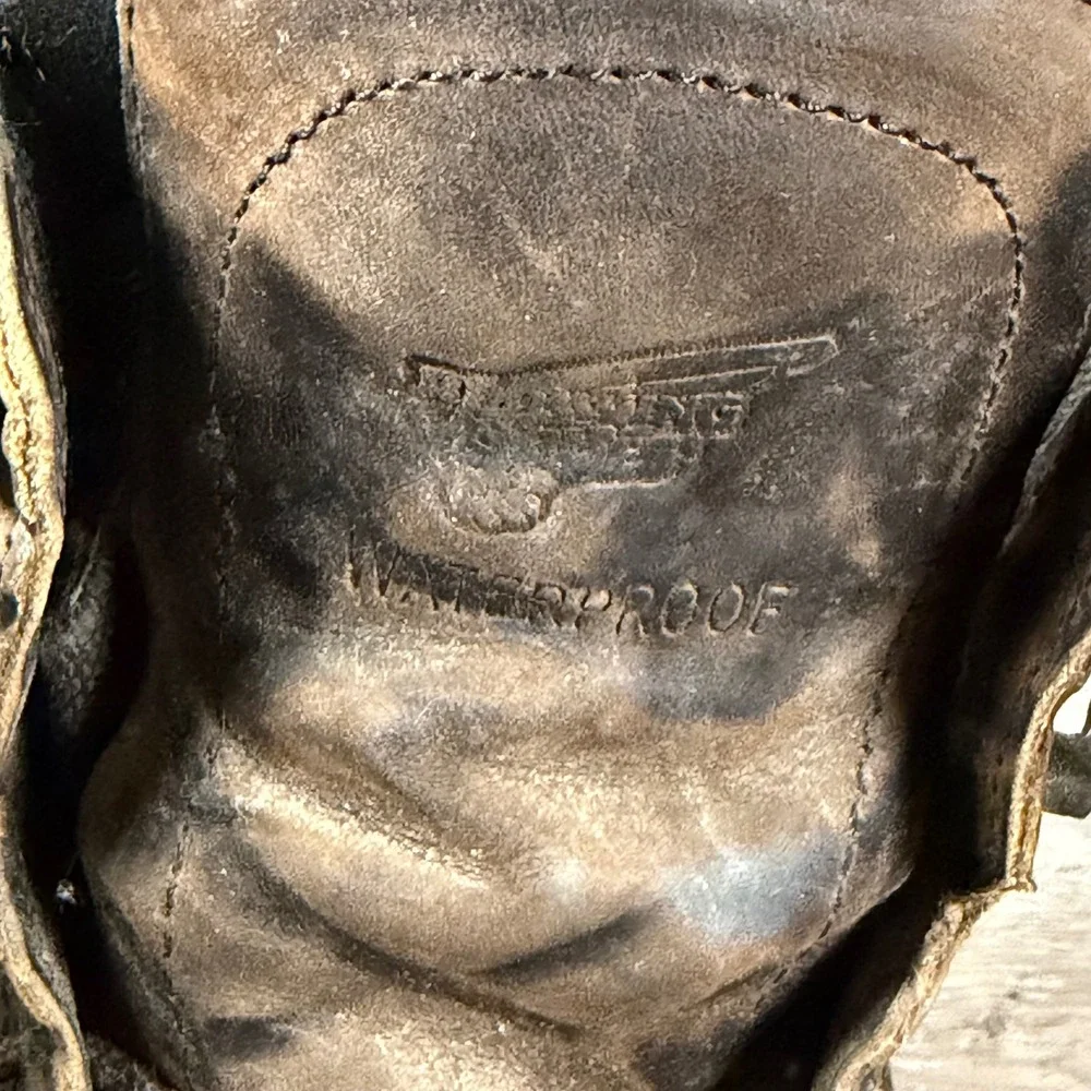 Red Wing 1206 Mens 8.5 E2 Brown Leather Waterproof Insulated EH Work Boots USA